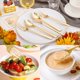 thumbnail image 2 of Utensilios Flatware DayAmmi de plástico dorado, 150 unidades, 19,5 cm, 2 of 9