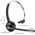 thumbnail image 3 of Bluetooth Headset with Microphone, Noise Canceling Wireless On Ear Headphones, Bluetooth Headphones with Mic Charging Base, Phone Headset Mute Button for Laptop, Skype, Call Centers, Office, Trucker, 3 of 7