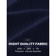 thumbnail image 5 of COOFANDY Men's Ribbed Polo Shirts Short Sleeve V Neck Slim Fit Polo T-Shirt Casual Summer Collared Golf Shirt, 5 of 6