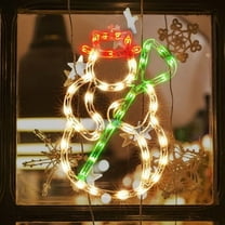 Christmas Window Silhouette Light Decorations - Lighted Snowman for Christmas, Party, Home, Patio, Lawn, Garden