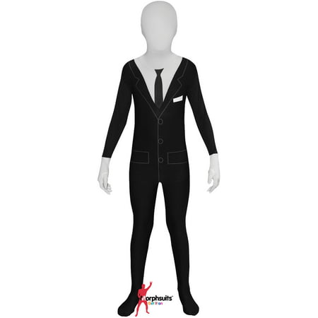 Original Morphsuits Black Slenderman Kids Suit Character