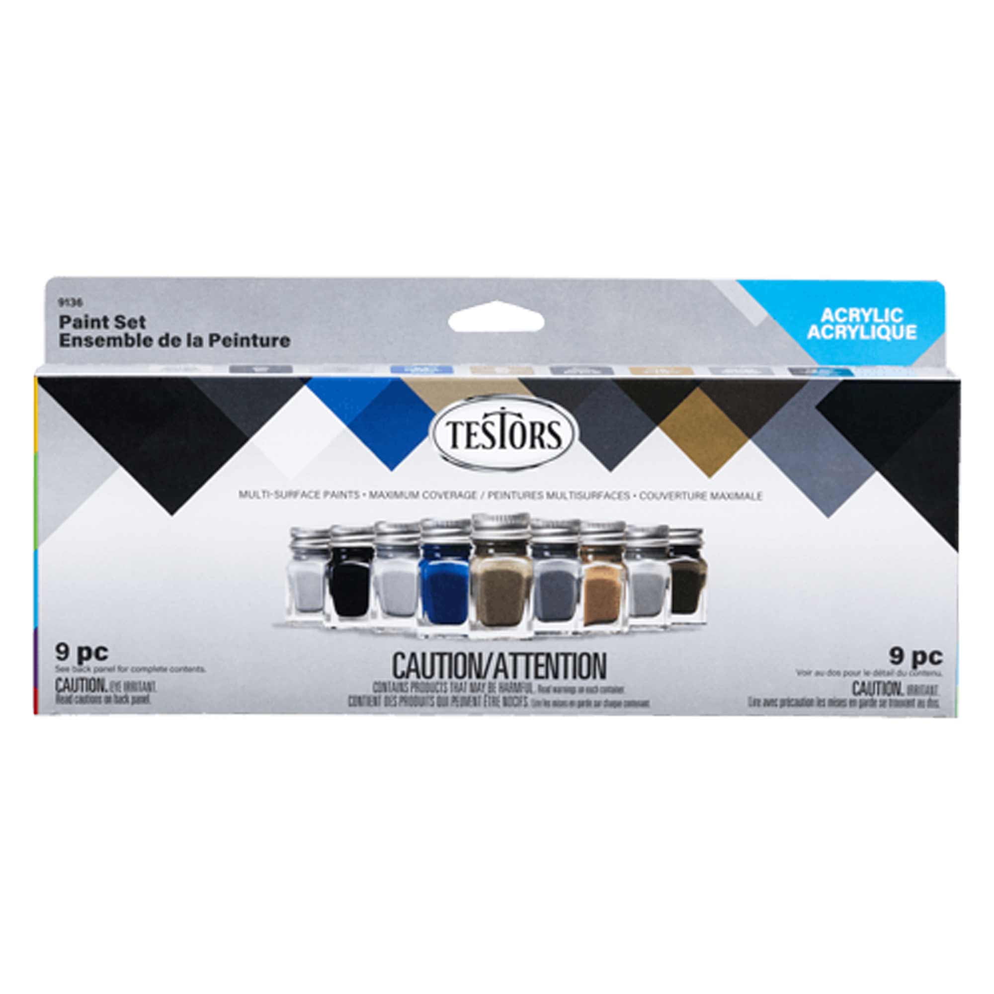 Testor Corp. Aircraft Spray Acrylic Set TES9136 Plastics Paint Acrylic