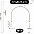 thumbnail image 2 of Short Purse Straps Replacement 13.4" Rhinestone Bag Strap Bag Chain Strap with Lobster Clasp for Women Underarm Bag Shoulder Bag Handbag Tote Satchel Replacement Accessories, 2 of 6