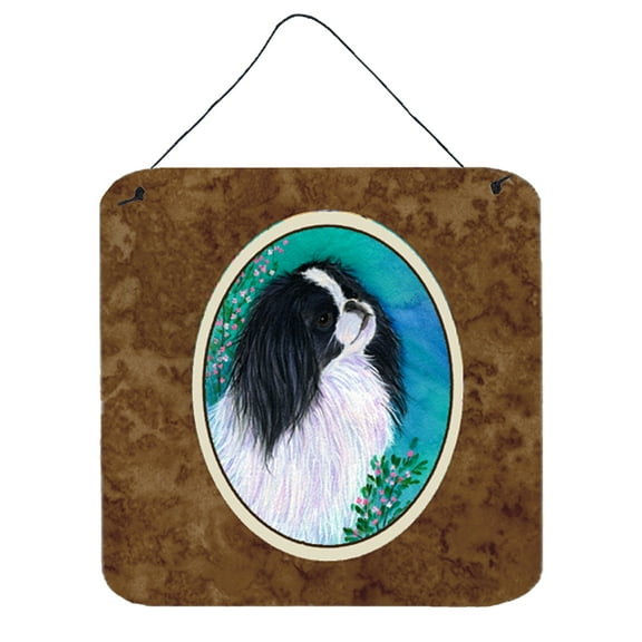 Carolines Treasures SS8134DS66 Japanese Chin Aluminum Metal Wall or Door Hanging Prints, 6 x 6", Multicolor