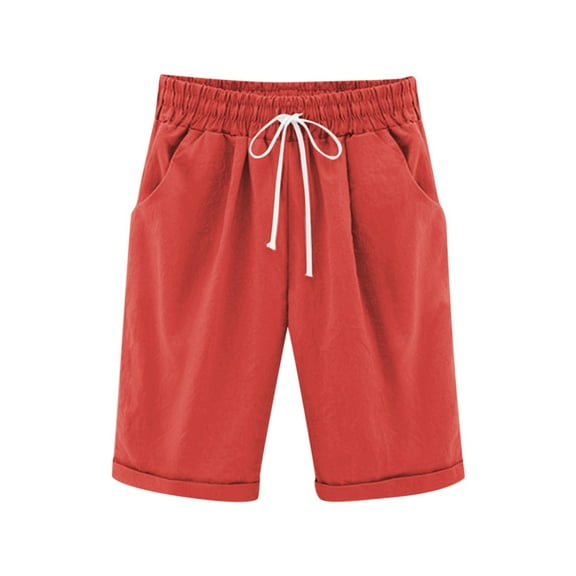 SUYOLL Children Girls Knee Length Pants Casual Thin Outerwear Elastic Waistband Loose Elegant Stylish Pants 3-13 Years