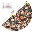 thumbnail image 2 of KLL 30" Christmas Tree Skirt rock Skull record artist Xmas Tree Skirts Mat for New Year Xmas Holiday Party Indoor Outdoor Home Decoration, 2 of 5