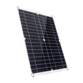thumbnail image 2 of 18V 12-15W Monocrystalline Portable Solar Panel Kit with 50A 300W Controller, Dual USB Charging Ports, DC5521 Female Battery Clip Interface, Lighter Line, Suction Cups & Mountaineering Buckles –, 2 of 6