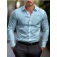 thumbnail image 1 of Camisas para hombre , 10 colores, manga larga, solapa a rayas, hawaiana, botones Vaion, ropa de moda, informal, cómoda, XS-6XL, 1 of 6