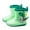 4Green, variant on Toddler Rain Boots Baby Kids Easy-on Rain Shoes Children Waterproof Shoes for Boys Girls (3-12 Years) Platform Boots(Color:Brown,Size:3-3.5 Years)