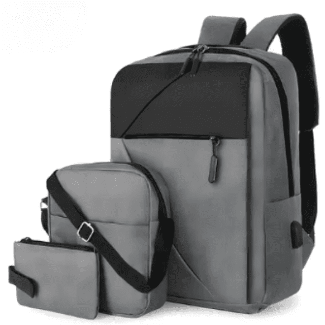 Mochila Xtellar Antirrobo Carga Usb Color Gris