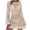 01-Beige, variant on Womens Bikini Beach Cover-Up Hollow Out Gradient Color with Tassel Hem Vacation Open-Front Swimsuit Cover Up Green Free Size