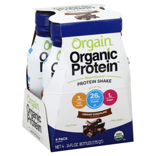 Orgain Organic Nutritional Protein Shake, Creamy Chocolate, 26g Protein