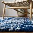 thumbnail image 4 of SAFAVIEH Berber Fringe Vinal Aztec Shag Area Rug, Navy/Ivory, 3'3" x 5'3", 4 of 11