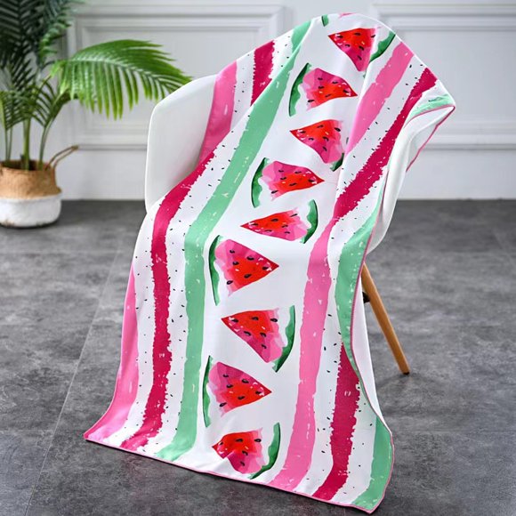 70x150CM Summer Microfiber Beach Towel Double-sided Velvet Printed Swimsuit Cover Up Beach Pareo Women Beach Robe Bathrobe