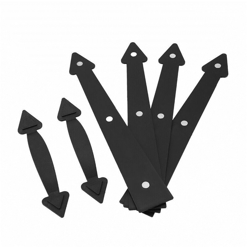 Magnetic Garage Door Accents Decorative Carriage 4 Hinges 2 Handles Hardware Set