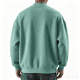 thumbnail image 4 of Baggy Men's Sweatshirts Quarter Zip Pullover Loungewear 1/4 Zip Pullover Long Sleeve Cold Weather Polo Sweaters Mint Green L, 4 of 4