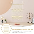 thumbnail image 5 of GARVALON Hanging Toy Storage Book Holder for Kids White Iron Cotton Rope with Multi-function Storage 1Set, 5 of 5