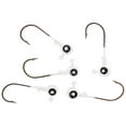 thumbnail image 7 of Eagle Claw Tin Ball Head Jig - Double eye - 5 pack - 1/16 oz - White, 7 of 7