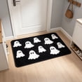 thumbnail image 3 of Halloween Bath Mat - Spooky Ghost Bathroom Rug Non Slip - Cute Shower Mat for Bedroom Living Room Decor,Black, 3 of 6