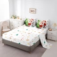 thumbnail image 5 of Manfei Kawaii Santa Claus 7-Piece Twin Bedding Sets,Green Christmas Green Bedding Comforter Set,Xmas Snowflake Sheet Sets For Child,Super Cozy Room Decor Reversible, 5 of 8