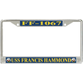 thumbnail image 1 of USS Francis Hammond FF-1067 License Plate Frame, 1 of 1