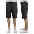 thumbnail image 3 of Mens Flat Front Belted Cotton Cargo Shorts, 3 of 10