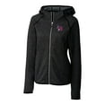 thumbnail image 2 of Women's Cutter & Buck  Heather Charcoal Buffalo Bisons Mainsail Sweater Knit Raglan Full-Zip Hoodie, 2 of 3