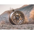 thumbnail image 6 of RockTrix RT115 17 inch Wheel Compatible with Jeep Wrangler JK JL 17x9 5x5 Wheels (+12mm Offset, 5.5in Backspace) 5x5 PCD, 71.5mm Bore, Bronze, Also fits Commander Grand Cherokee Gladiator JT Rims, 6 of 7