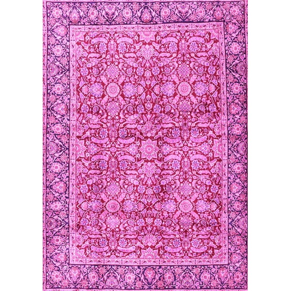 Ahgly Company Indoor Rectangle Persian Pink Traditional Area Rugs, 2' x 4'