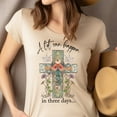 thumbnail image 4 of A Lot Can Happen in Three Days Shirt – Christian Cross Graphic Tee, Gold, Size S, 4 of 5