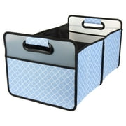 Pilot / Bully CG-38QF-B Dual Collapsible Trunk Organizer Quatrafoil, Blue