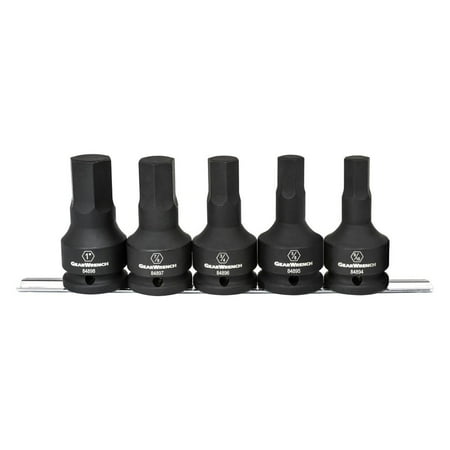 

GearWrench 84899 - 5-Piece 3/4 Drive SAE Hex Impact Bit Socket Set