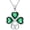 Four Leaf Clover, variant on Four Leaf Clover Necklace for Women, 925 Sterling silver Celtic knot Lucky Clover Heart Pendant Necklace, Emerald Shamrock Irish Jewelry Gift for Women Birthday Valentines Day Mothers