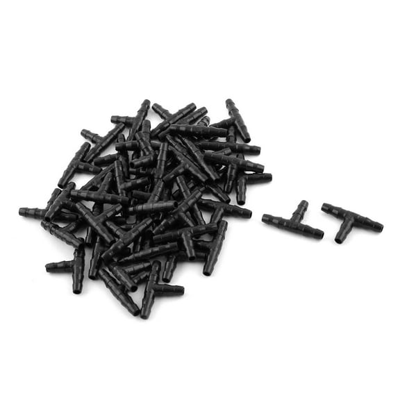 Unique Bargains 50Pcs 6mm Tube Dia 3 Ways T Shape Aquarium Airline Air Tubing Connectors