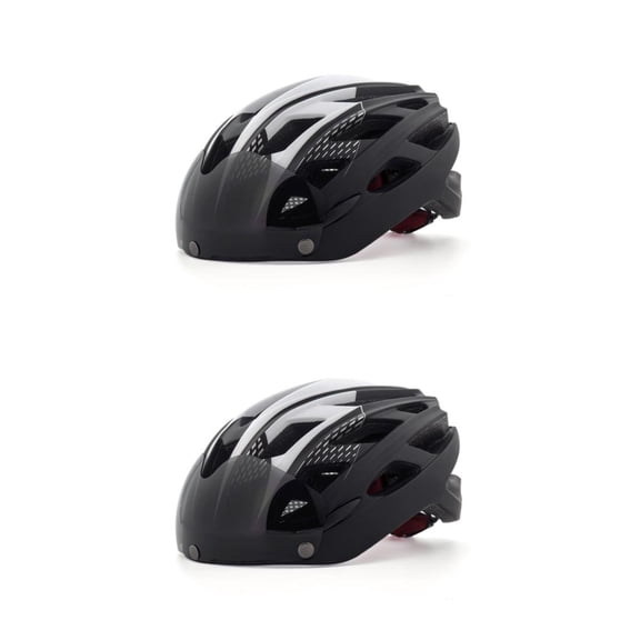 Wosthever Casco de ciclismo ajustable para mujeres adultas que garantiza seguridad y comodidad en la carretera ligero En blanco y negro Tamaño libre 2Conjunto
