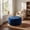 Navy Blue, variant on Christopher Knight Home Modern Round Velvet Pumpkin Ottoman, Plush Upholstered Footstool, Navy Blue