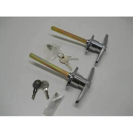 Kit Shell Pack Truck Cap Cover Shell Topper Window T-Handle Lock Kits / Chrome / Twin Pack By JR Products Ship from US ()