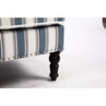 thumbnail image 3 of Accent Chair with Striped Fabric | Adds Elegance to Living Room | Solid Wood and Cotton Linen Upholstery | Quick and Simple Assembly, 3 of 6