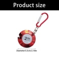 Calculate Ruler Portable Retractable 2M Keychain Ruler Tape Measure Unique Disc Shape ...