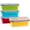 4 Colors | 40.5 oz | 4pc, variant on Collapsible Silicone Food Storage Containers with Airtight Lids & Air Vents, 16.9 oz, Stackable Meal Prep Containers for Leftovers, Microwave Freezer Dishwasher Safe, Blue, Set of 4