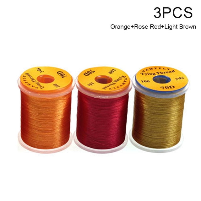 MUMQAQ Tying Line 3 Pack, 70D Nylon Cord 100 Meters per Spool, Premium Thread for Crafting Hobby Household Organization, Versatile String for DIY Projects