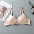 thumbnail image 2 of oqasdz Women Bras Comfortable Solid Color Small Cup Double Buckle Push Up Bra Thin Underwear Bra, 2 of 3