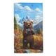 thumbnail image 1 of Balery Snowy Mountain Photography Bear Toalla de Microfibra Premium con Estampado – 27.5x16 pulgadas, Alta Absorción, Suave y Aterciopelada, Secado Rápido, 1 of 6