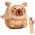 thumbnail image 1 of Sacapuntas de capibara - Alimentación automática de plomo con manivela, cortr de lápices portátil en forma de lindo capibara para niños, chicos, chicas y estudiantes. (Brown), 1 of 4