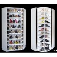 thumbnail image 3 of Zapatero grande del armario del material respetuoso del medio ambiente t gabinete giratorio del almacenamiento de zapatos de 360 grados, 3 of 3