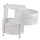 thumbnail image 5 of Estante Giratorio De Almacenamiento De Cocina Almacenamiento De Cocina Estante Giratorio Cesta Giratoria De Metal Estable Con Ruedas Para Frutas Verduras Redondo Blanco 4 Capas ANGGREK FE3117, 5 of 8