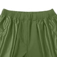 thumbnail image 4 of YFNNUP Cargo Shorts for Men Big and Tall Elastic Waist Trouser with Belt Quick Dry Hiking Pant Summer Camping Drawstring Pants Army Green L, 4 of 10