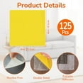 thumbnail image 4 of Carpet Tile Tape Double Sided 4" x 4", 125 Tabs Per Pack, Adhesive Connectors for Hardwood Floors, Stair Treads, Tile Floors, 4 of 9