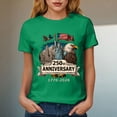 thumbnail image 4 of COMVALUE USA 250 Years of Independence Heritage T-Shirt 1776-2026 Anniversary (Green, XXL), 4 of 8