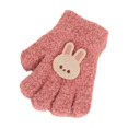 thumbnail image 2 of Guantes para niños otoño e invierno cálidos a prueba de frío terciopelo granulado lindo oso de dibujos animados macho y hembra bebé cinco dedos, 2 of 6